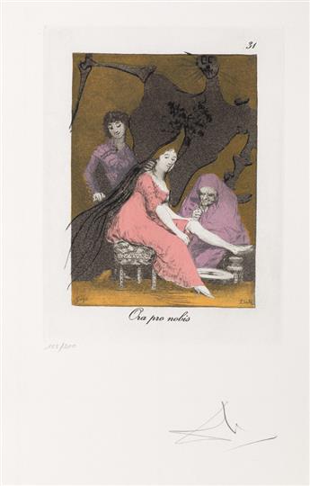 SALVADOR DALÍ Les Caprices de Goya.